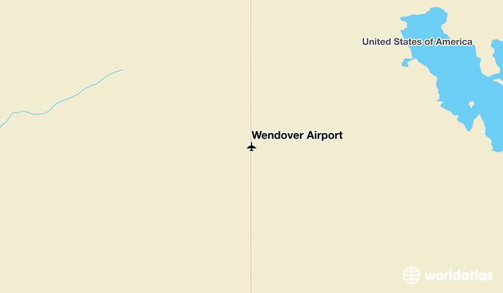 Wendover Airport location on a map