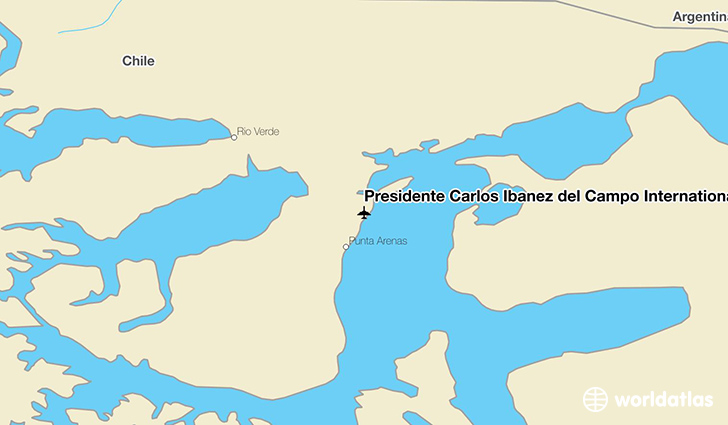 Presidente Carlos Ibáñez del Campo International Airport location on a map