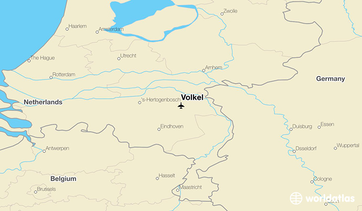 Volkel location on a map