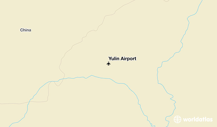 Yulin Airport location on a map