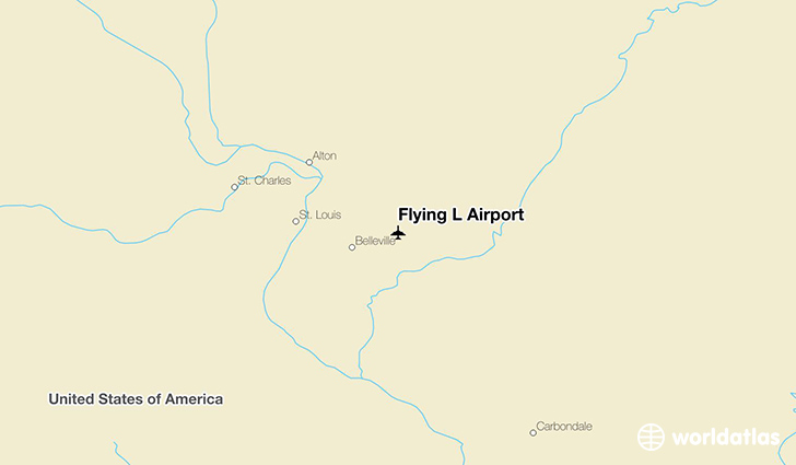 Flying L Airport location on a map