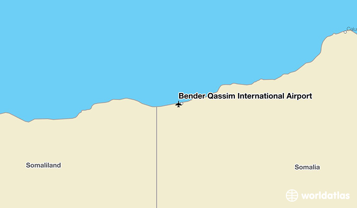 Bender Qassim International Airport location on a map