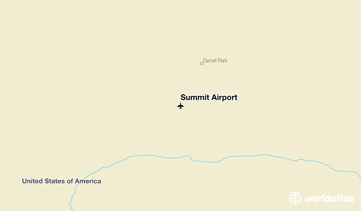 Summit Airport location on a map