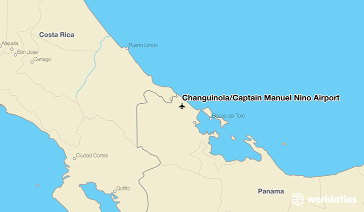 Changuinola/Captain Manuel Nino Airport location on a map