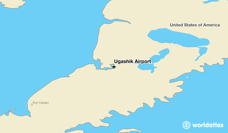 Ugashik Airport location on a map