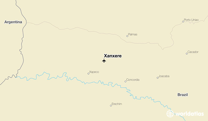 Xanxere location on a map
