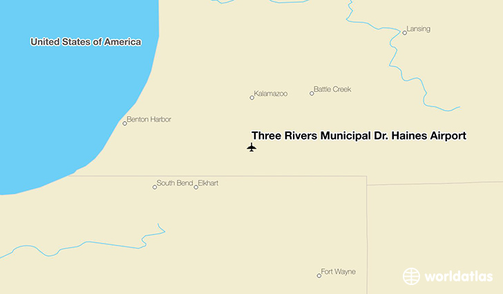 Three Rivers Municipal Dr. Haines Airport location on a map