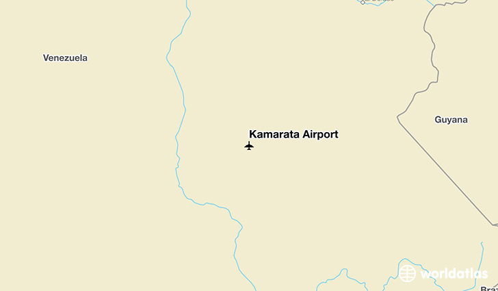 Kamarata Airport location on a map