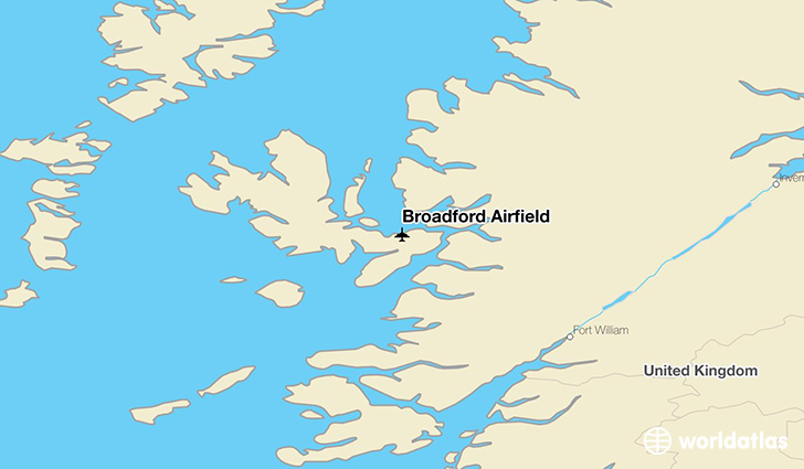 Broadford Airfield location on a map
