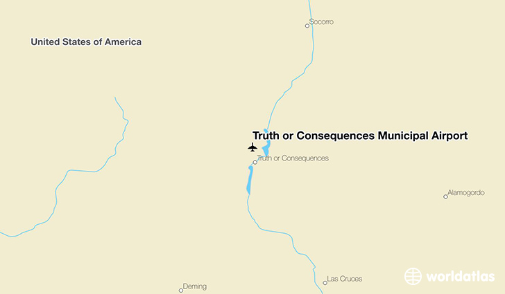 Truth or Consequences Municipal Airport location on a map