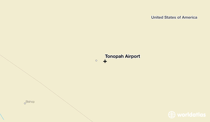 Tonopah Airport location on a map