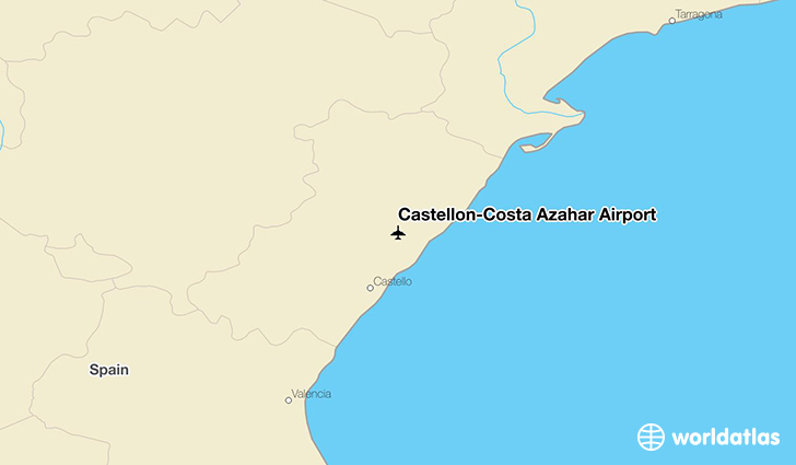 Castellón-Costa Azahar Airport location on a map