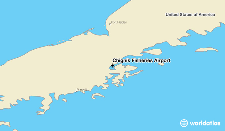 Chignik Fisheries Airport location on a map
