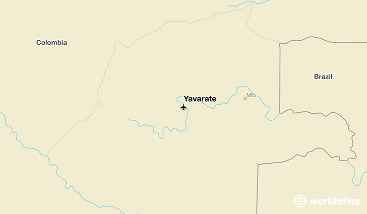 Yavarate location on a map