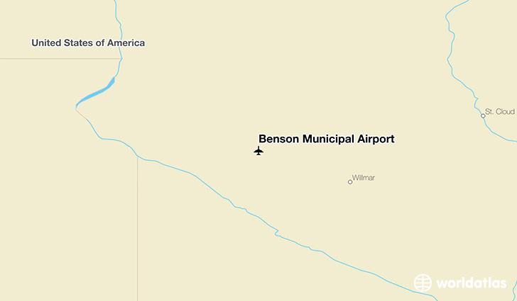 Benson Municipal Airport location on a map