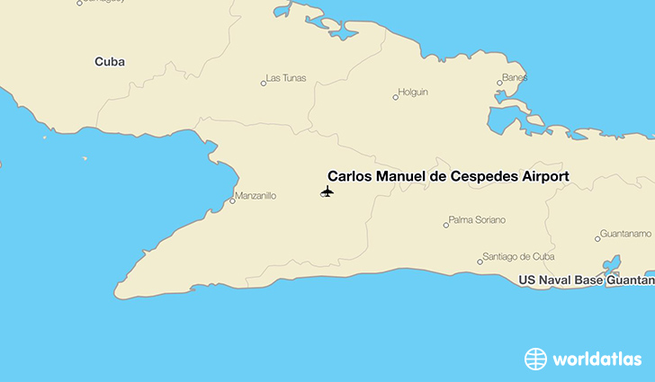 Carlos Manuel de Céspedes Airport location on a map