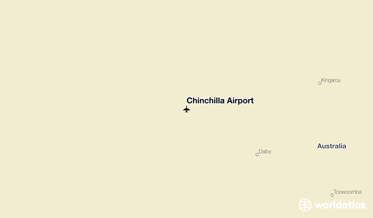 Chinchilla Airport location on a map