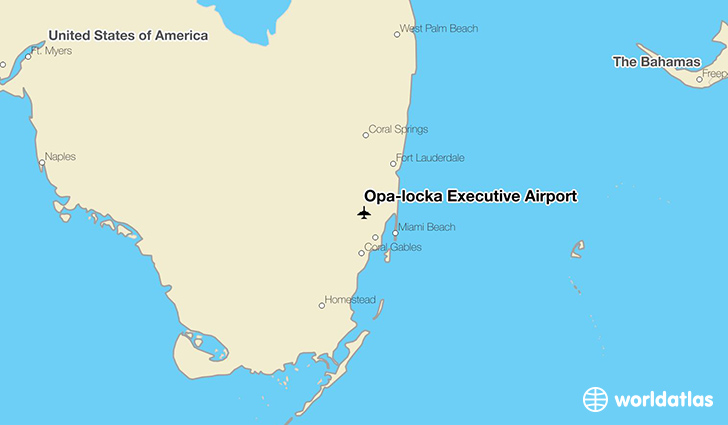 Opa-locka Executive Airport location on a map