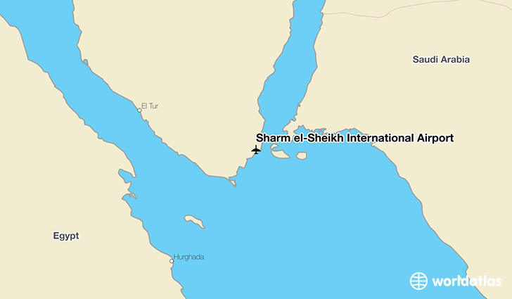 Sharm el-Sheikh International Airport location on a map