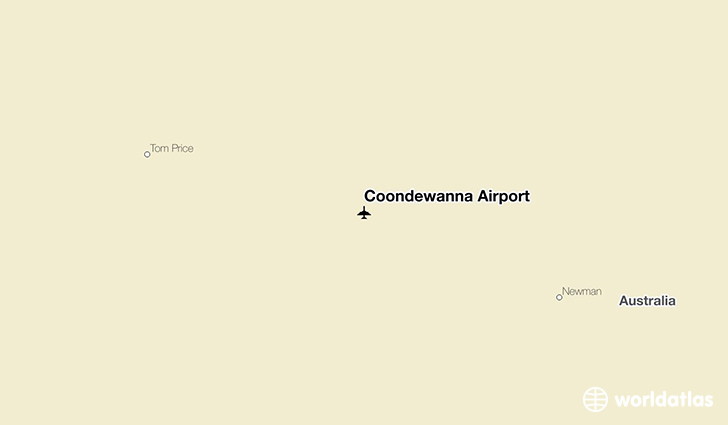 Coondewanna Airport location on a map