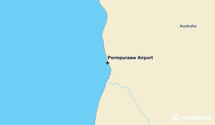 Pormpuraaw Airport location on a map