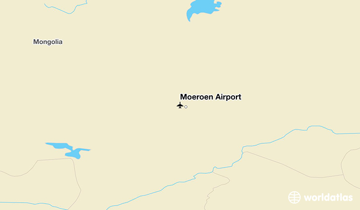 Mörön Airport location on a map