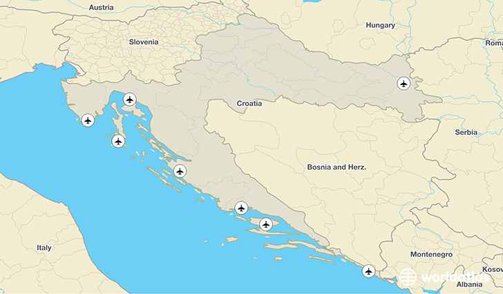Croatia airports