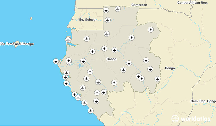 Gabon airports
