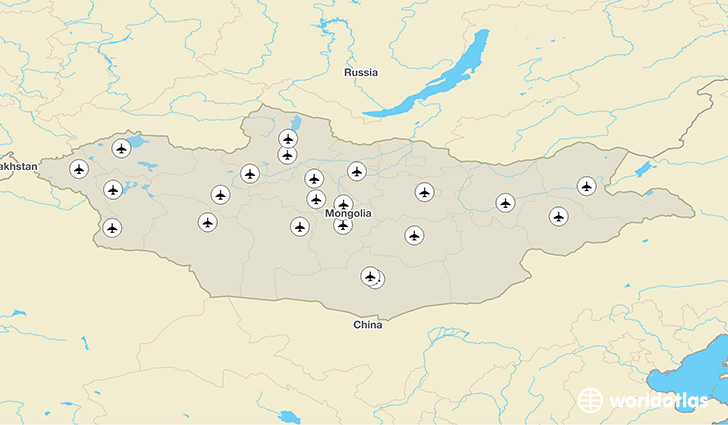 Mongolia airports