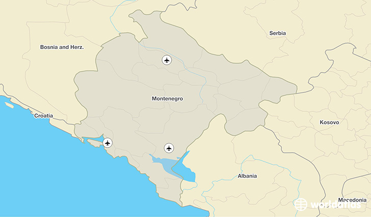 Montenegro airports