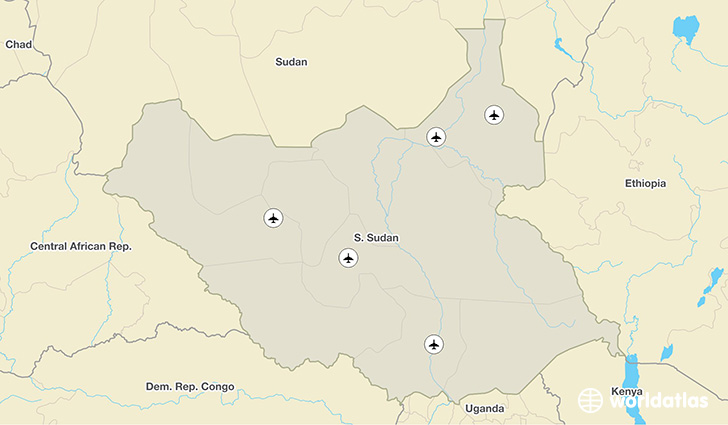 South Sudan airports