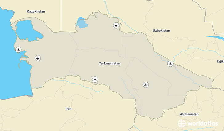 Turkmenistan airports