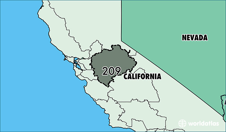 Area Codes In California Map Map