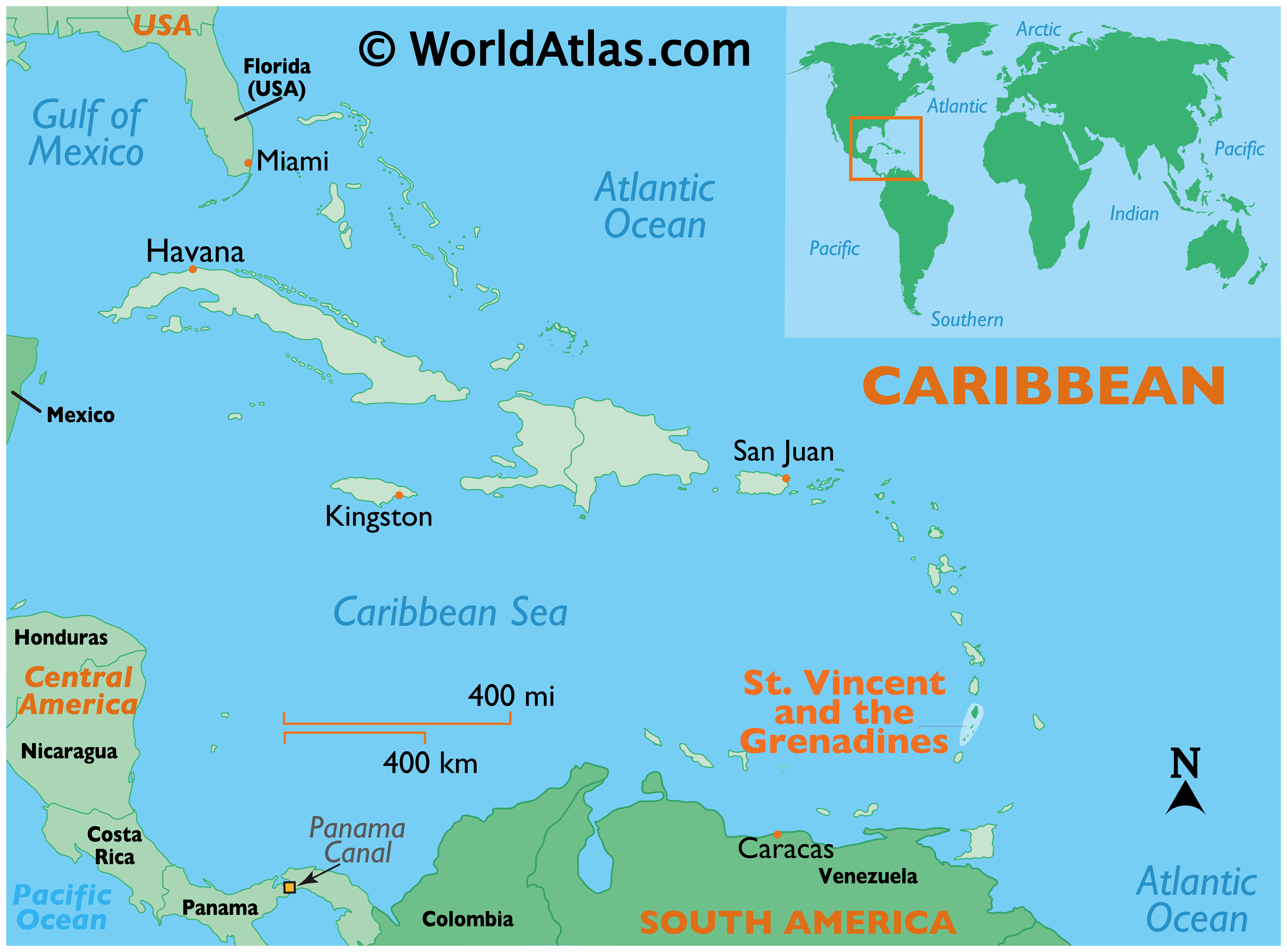 barbados karta St. Vincent and the Grenadines Map / Geography of St. Vincent and  barbados karta