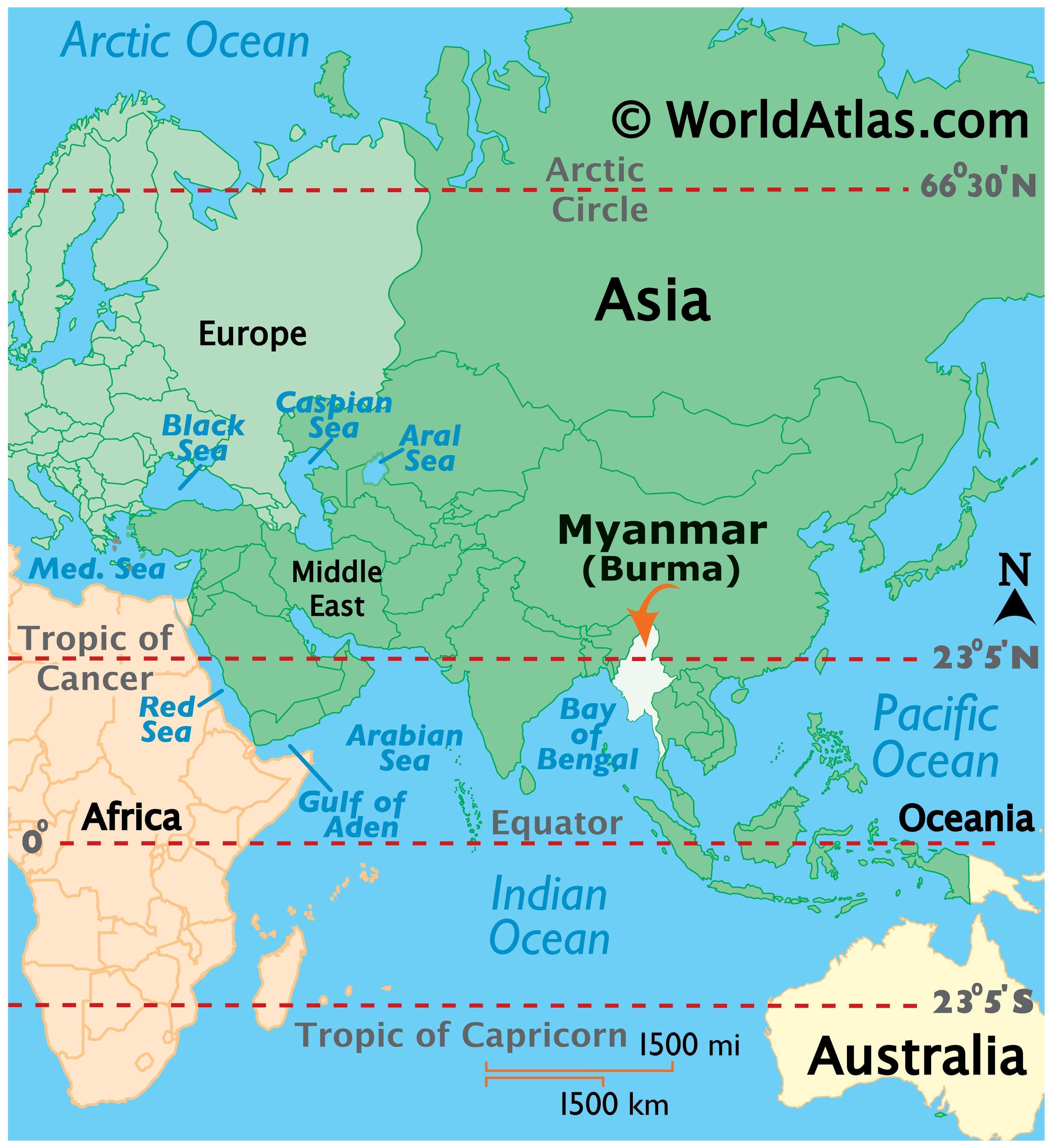 myanmar karta Burma (Myanmar) Map / Geography of Burma (Myanmar) / Map of Burma  myanmar karta