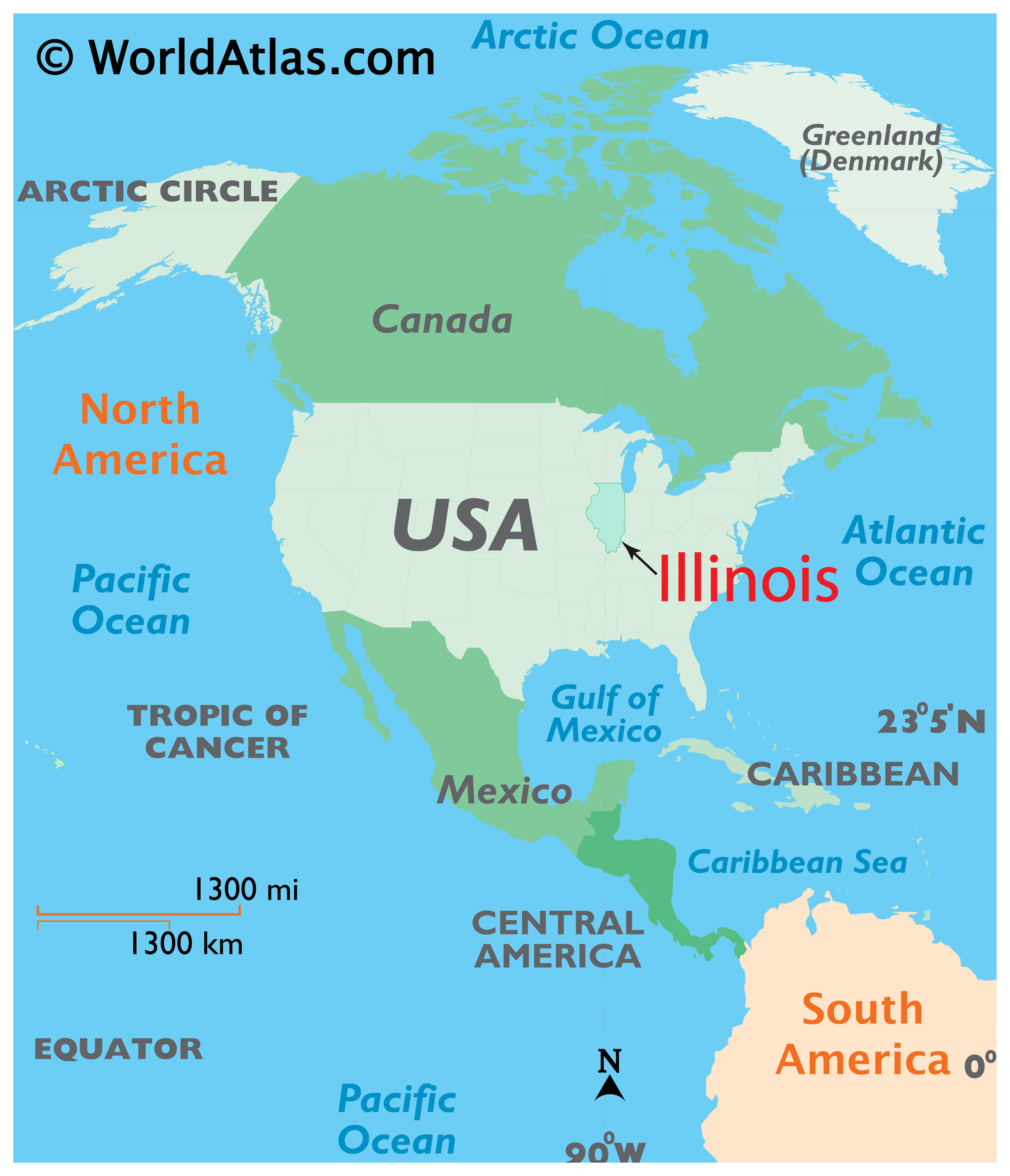 Locator Map of Illinois