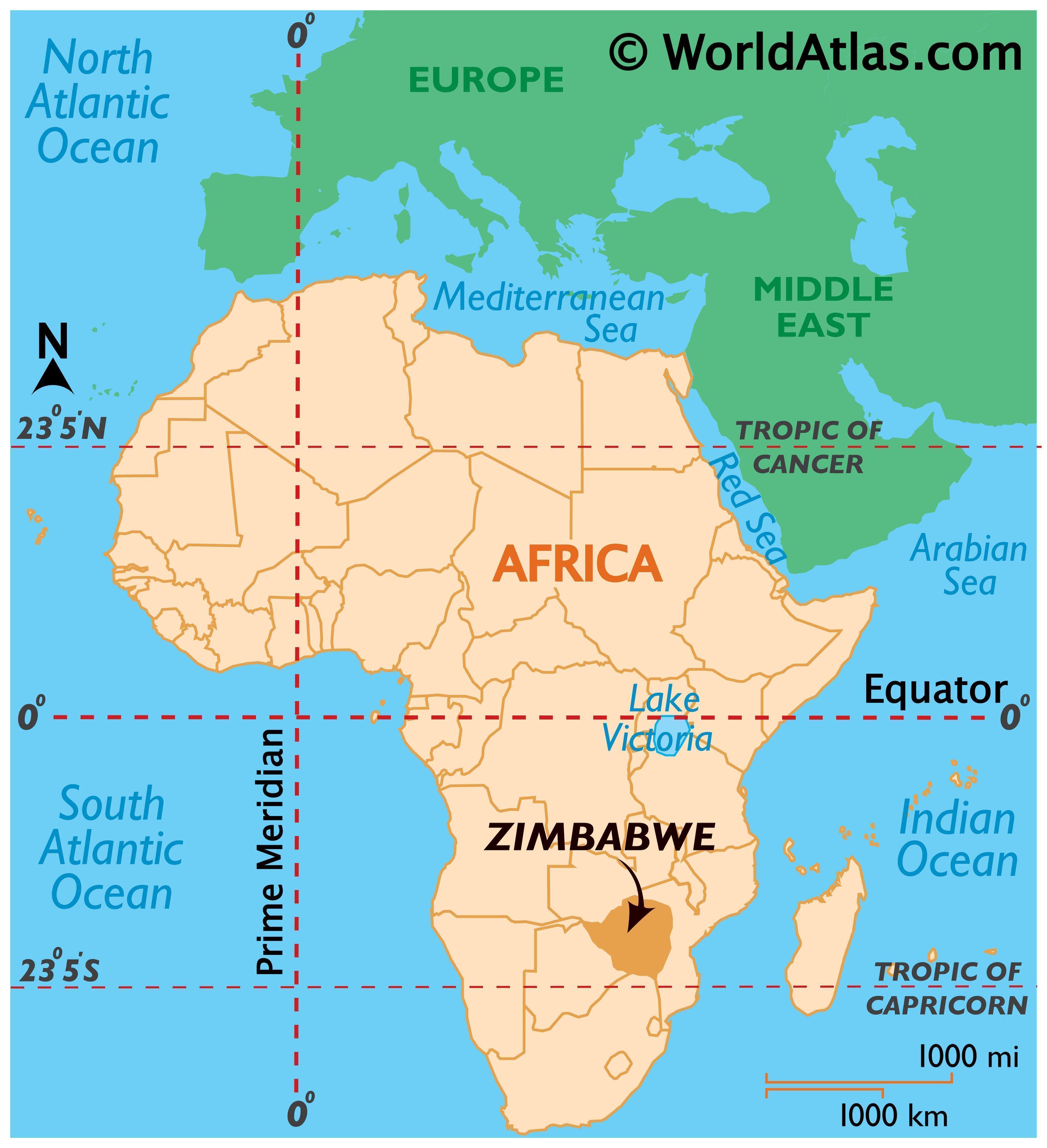 zimbabwe on map of africa Zimbabwe Map Geography Of Zimbabwe Map Of Zimbabwe Worldatlas Com zimbabwe on map of africa