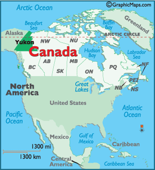 Locator Map of Yukon