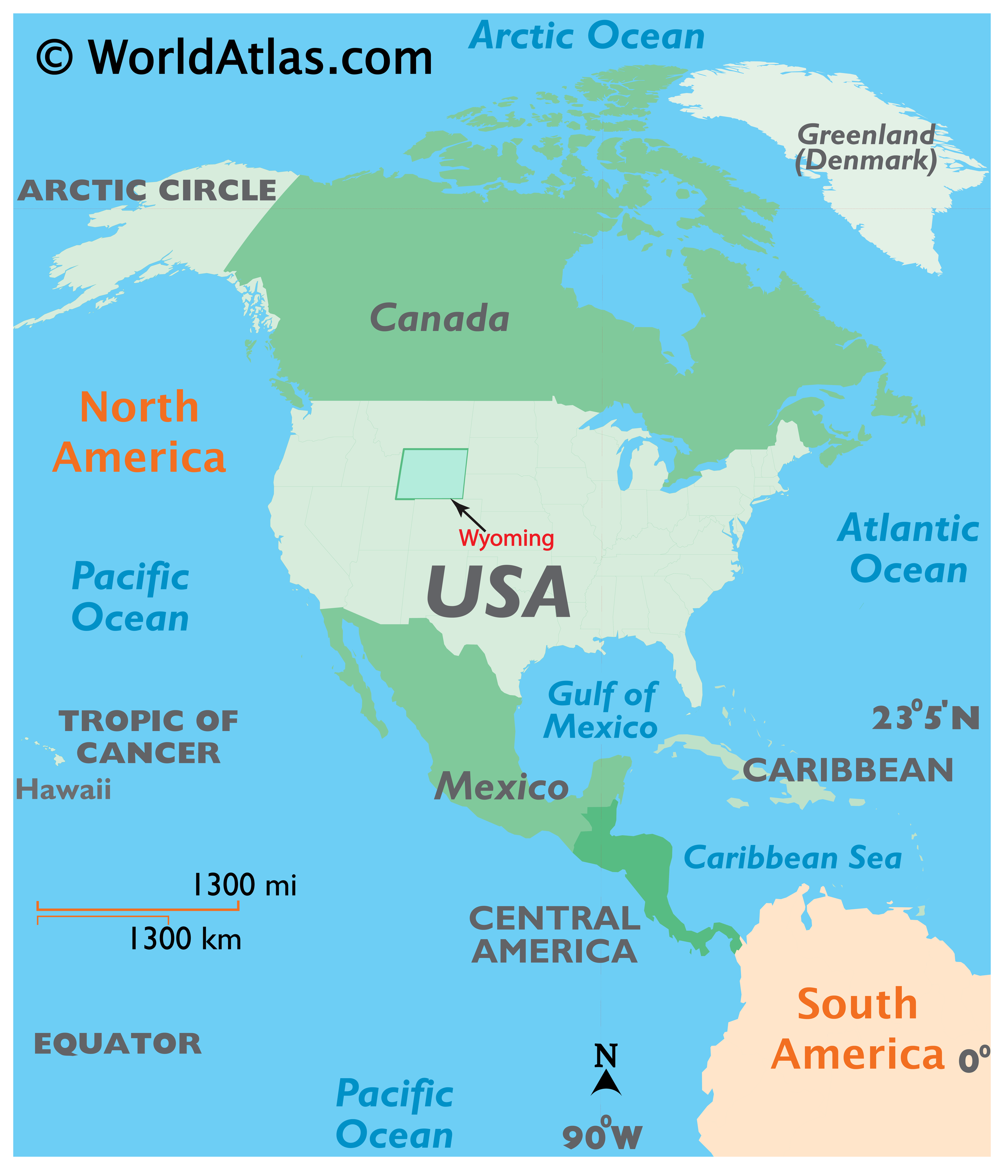 Locator Map of Wyoming