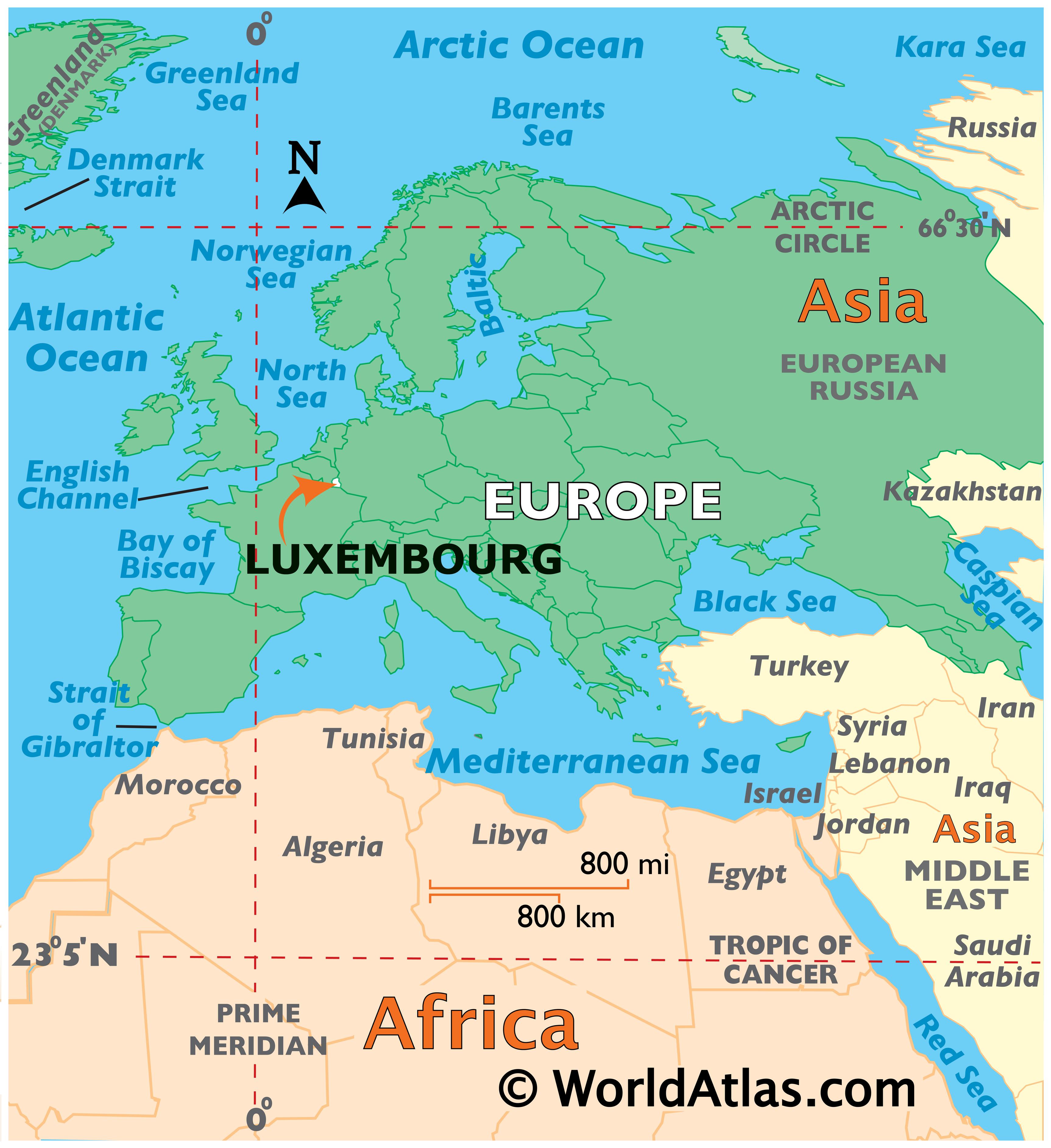 Luxembourg Map / Geography of Luxembourg / Map of Luxembourg ...