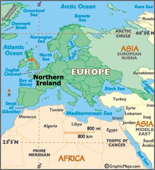 Locator Map of Northern Ireland