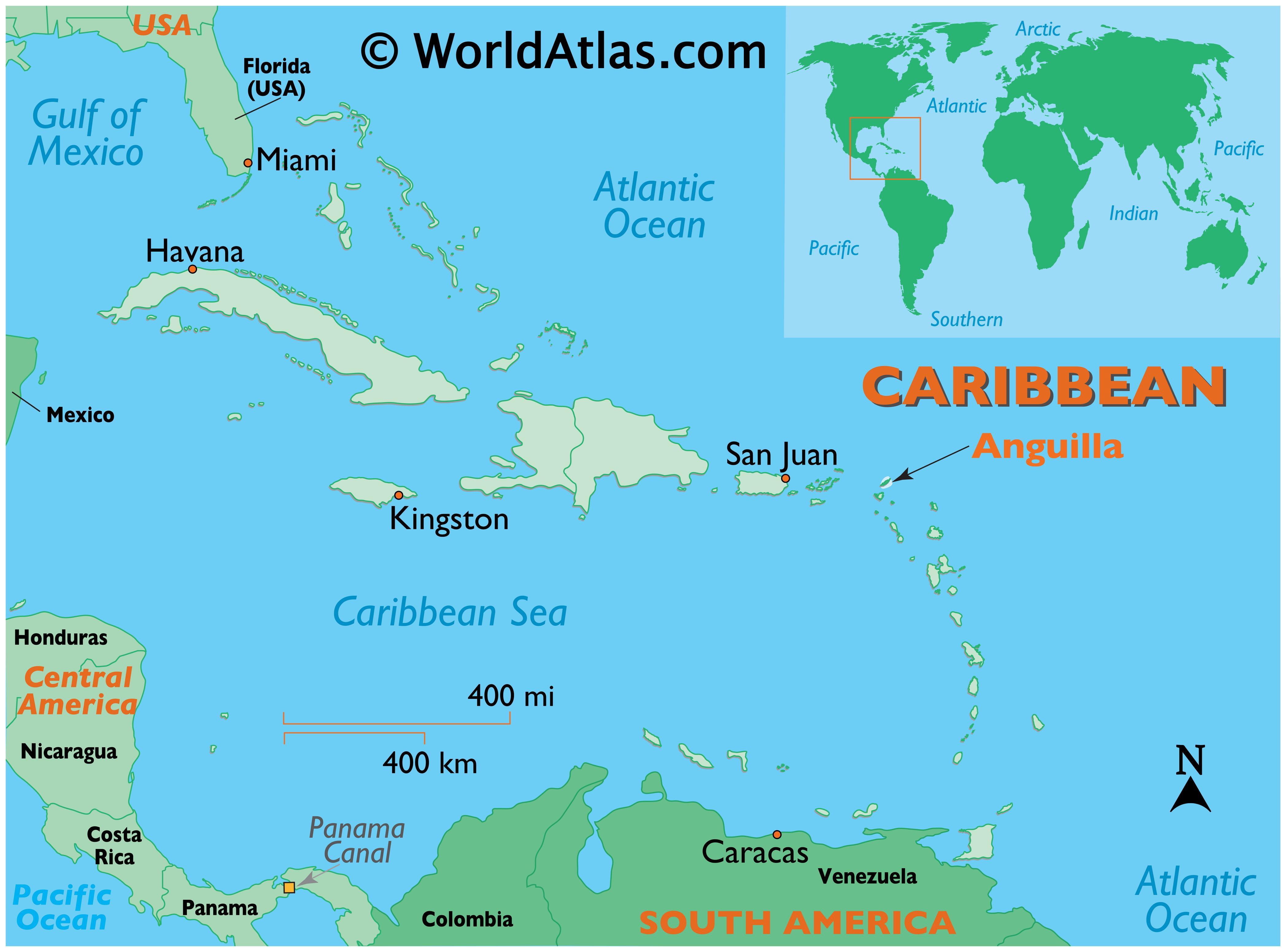 Image result for map Anguilla