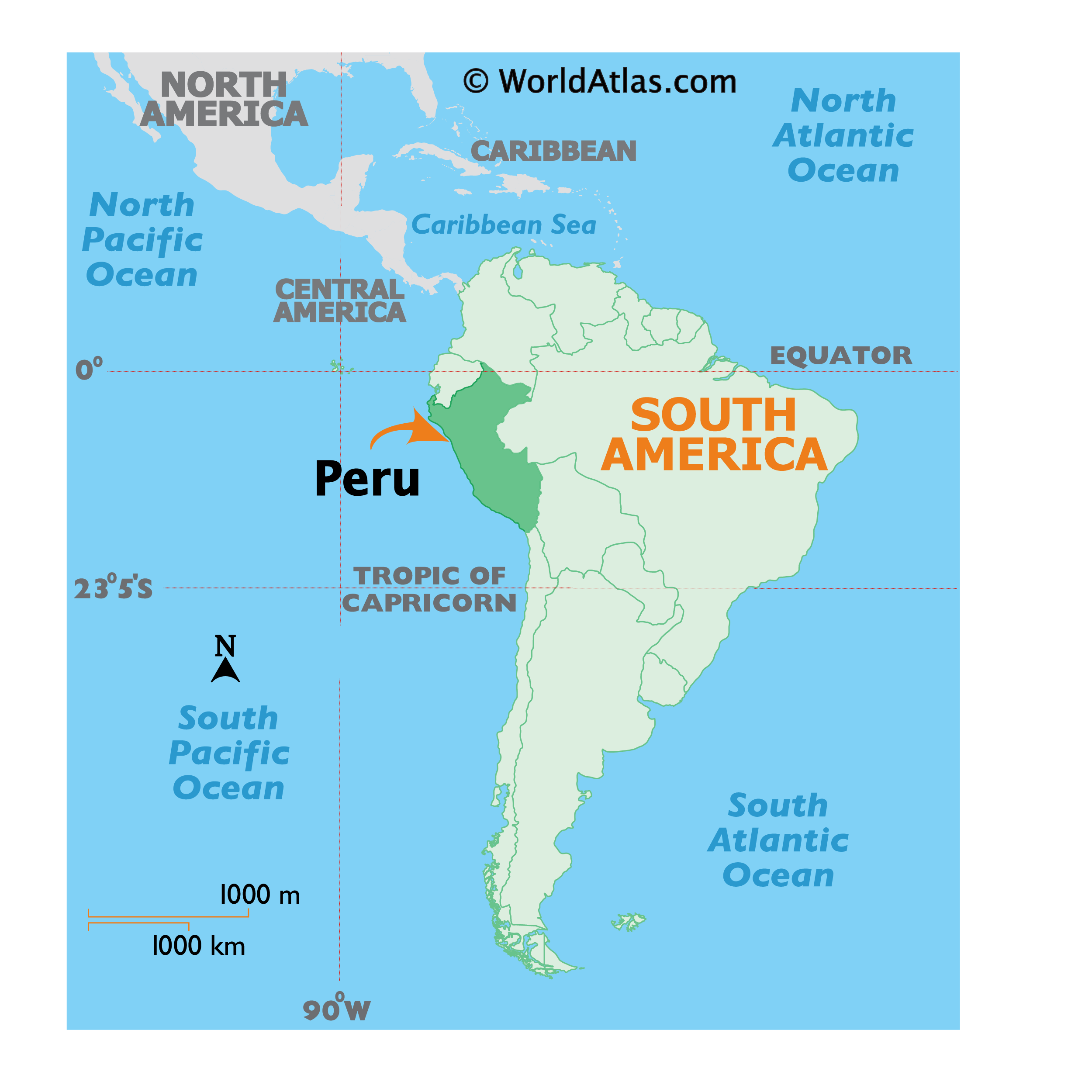 Peru World Map