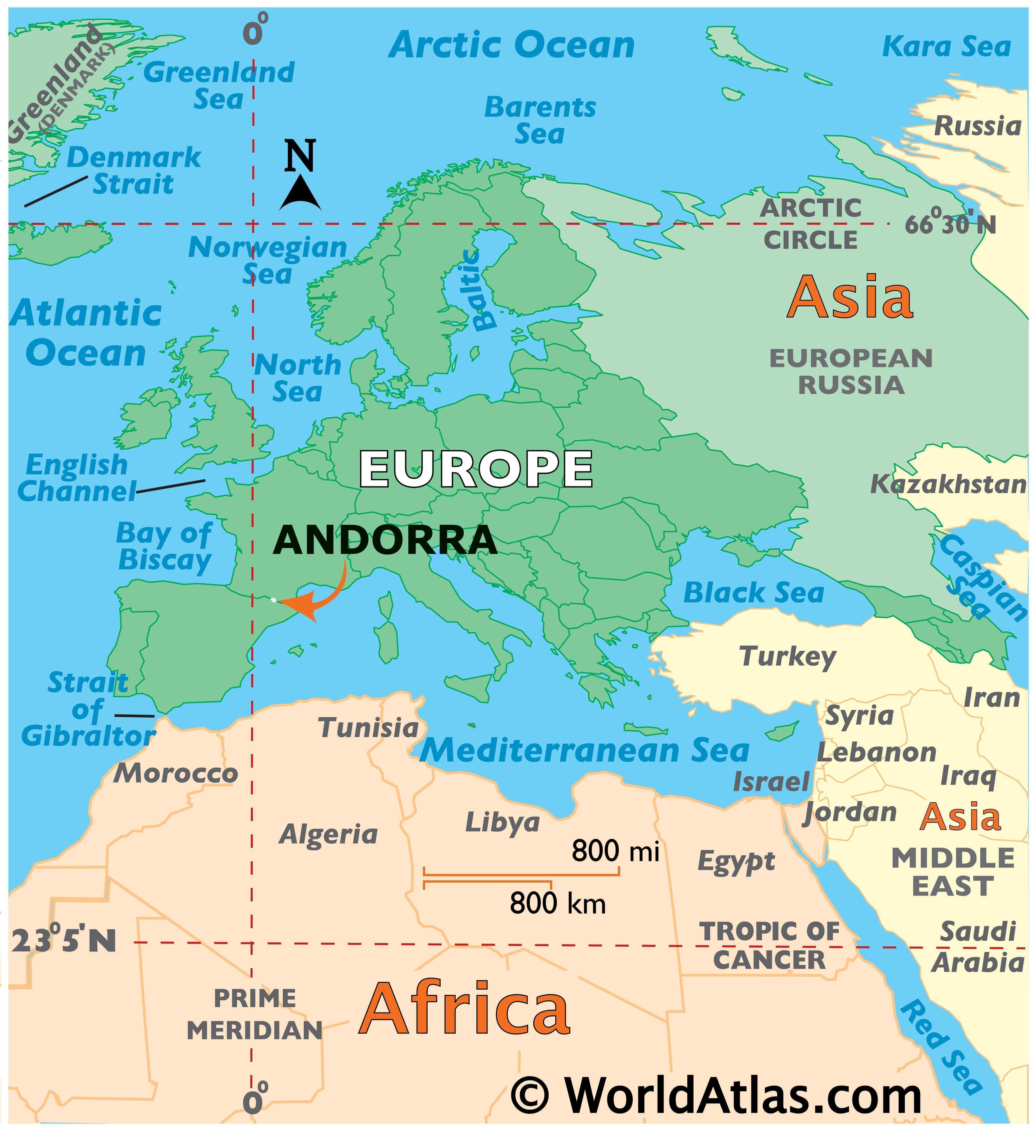 Where Is Andorra On A World Map Andorra Map / Geography of Andorra / Map of Andorra   Worldatlas.com