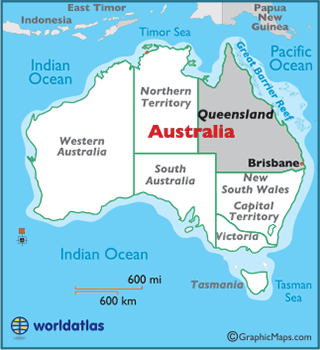 Locator Map of Queensland