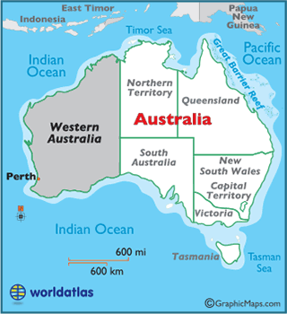 Locator Map of Western Australia