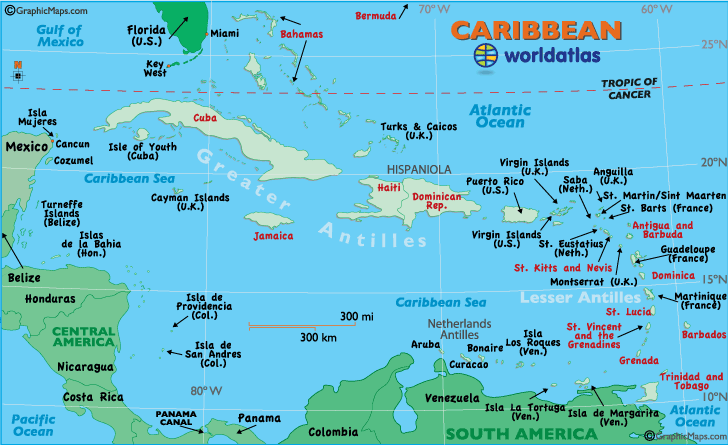 Caribbean Map Map Of The Caribbean Maps And Information About