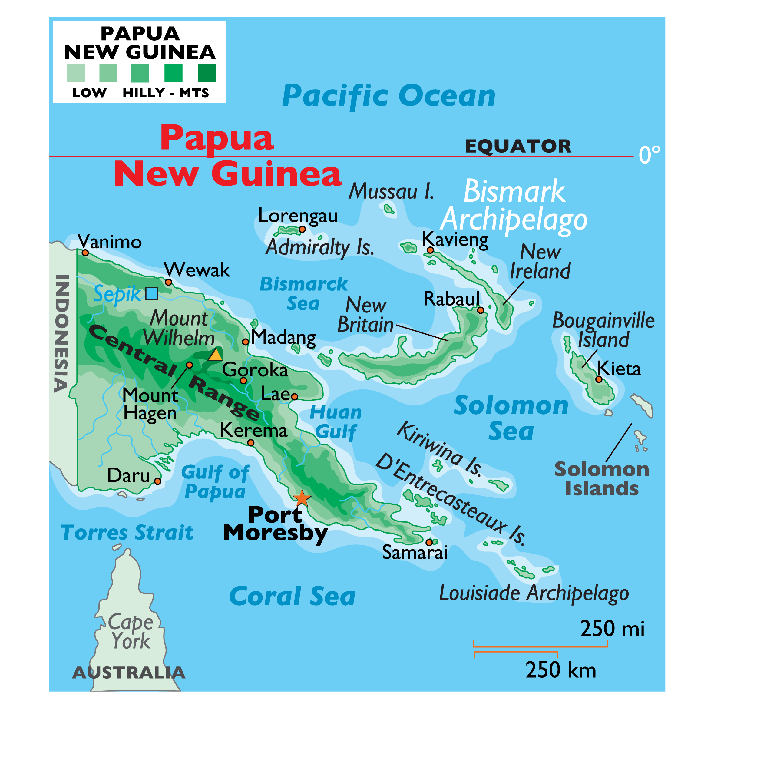 Map of Papua New Guinea - Papua New Guinea Map, Geography of Papua New  Guinea Map Information - World Atlas