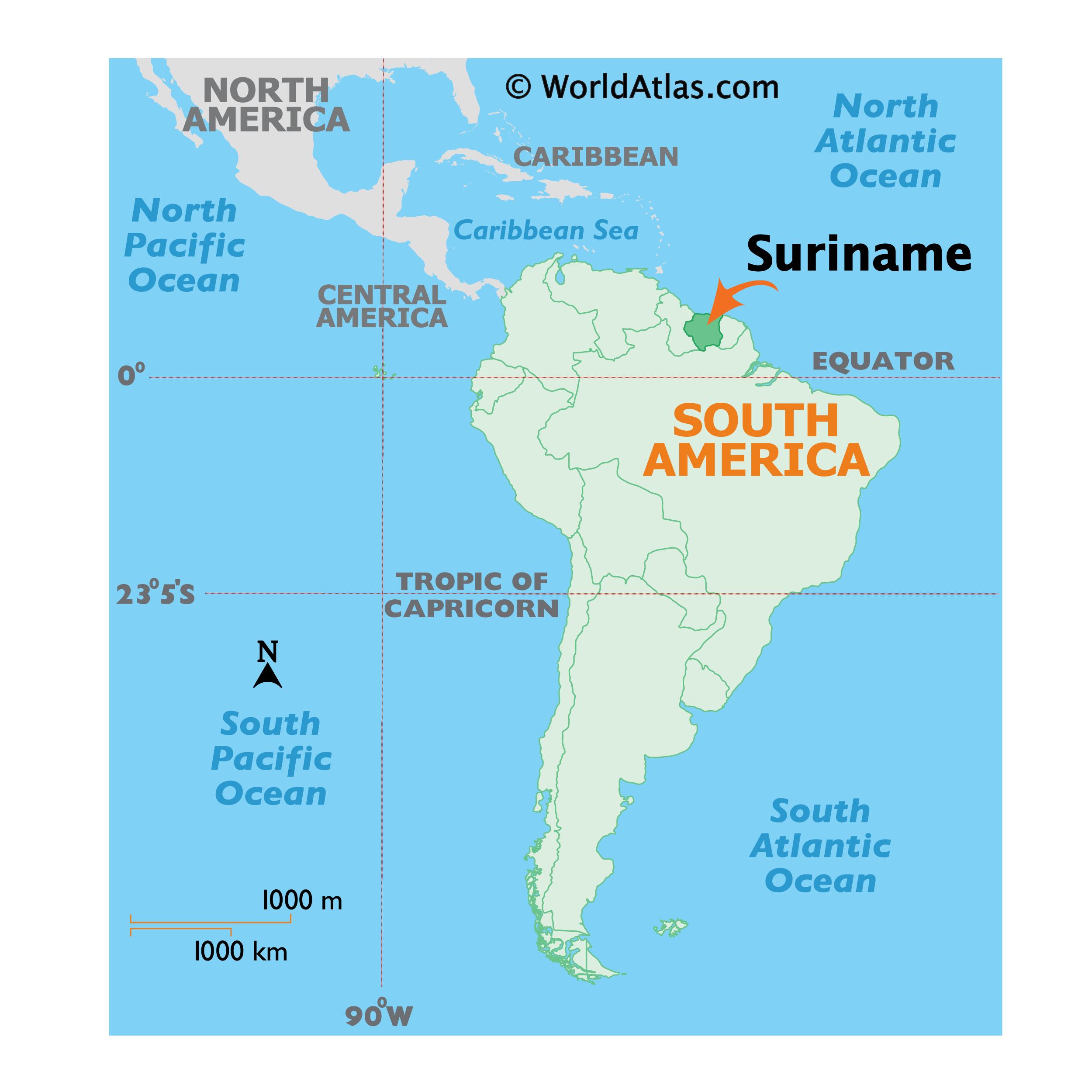 suriname location on world map Suriname Map Geography Of Suriname Map Of Suriname suriname location on world map