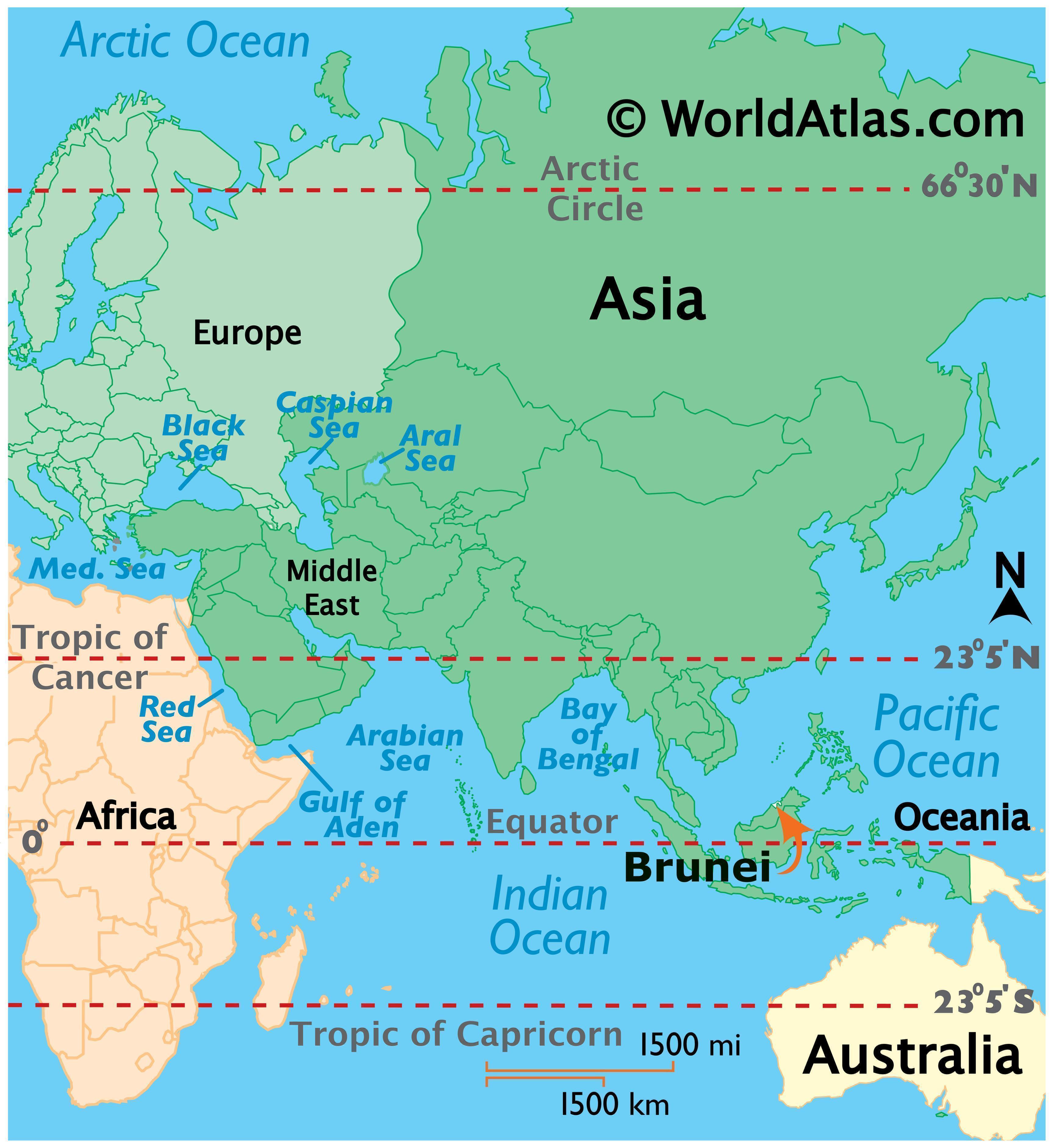 Locator Map of Brunei Darussalam